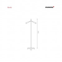Monena Renki stand-up rack measurements