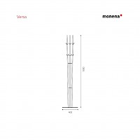 Monena Verso stand-up rack measurements