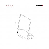 Monena Rock 'n roll moveable rack measurements