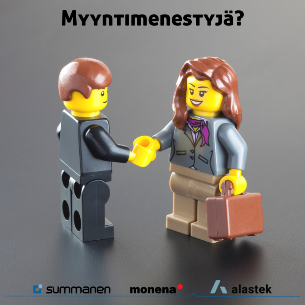 Sinusta ässäketjumme myyntiedustaja?