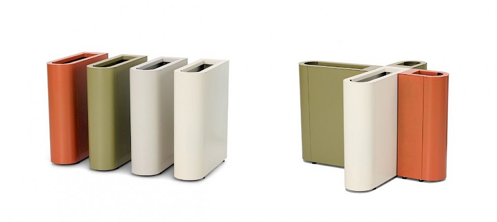 UUTUUS: Monenan Kaita-kierrätyskalusteet tarjoavat jätteiden lajitteluun design-puitteet